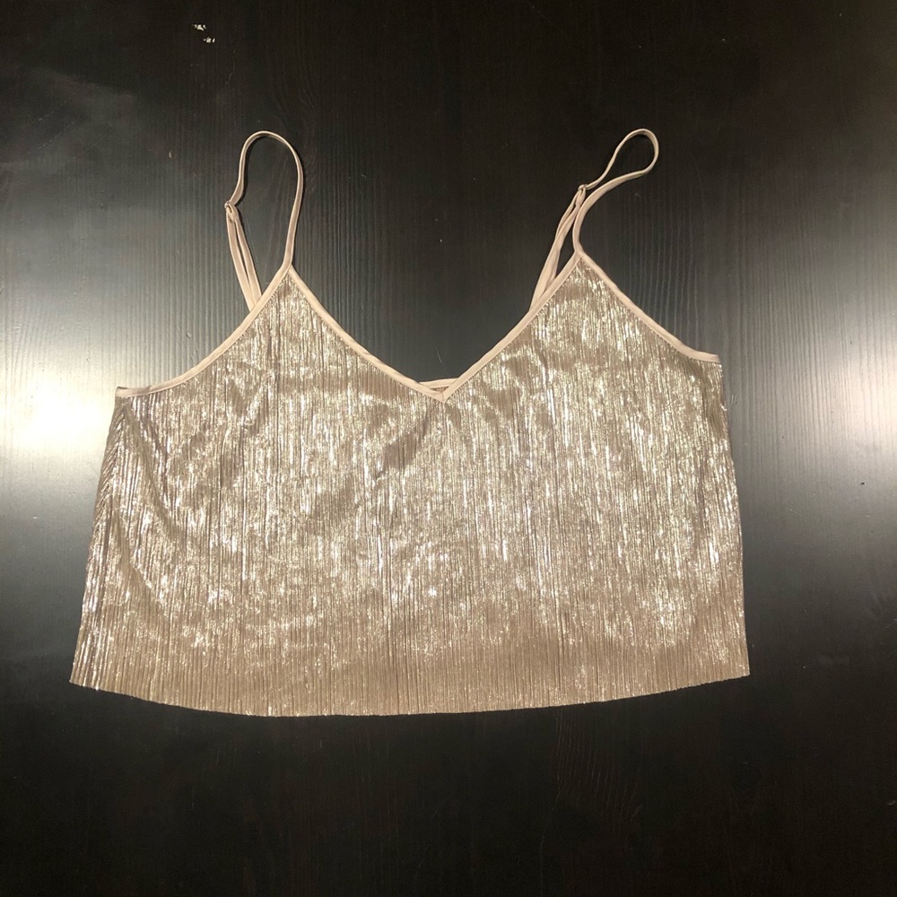 Gold Victoria’s Secret top